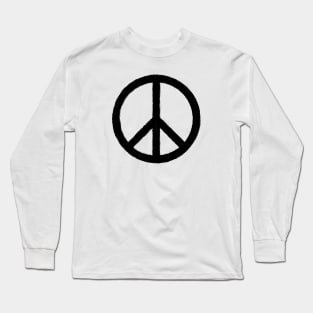 PEACE SYMBOL IN OIL Long Sleeve T-Shirt